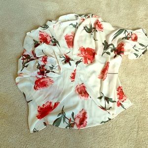 Sheer waist length cover up